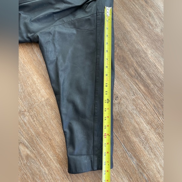 Vintage Pelle New York Milano Women's Black Genuine Leather Coat Size Medium - Picture 7 of 10